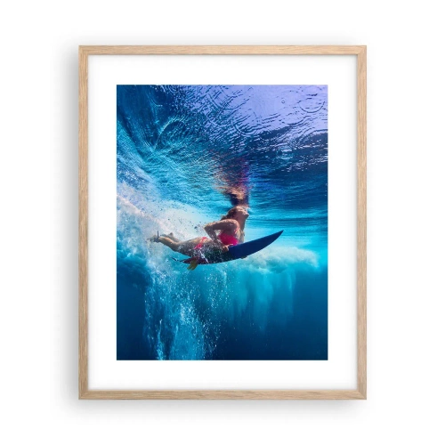 Poster in cornice rovere chiaro - La profondità della gioia - 40x50 cm