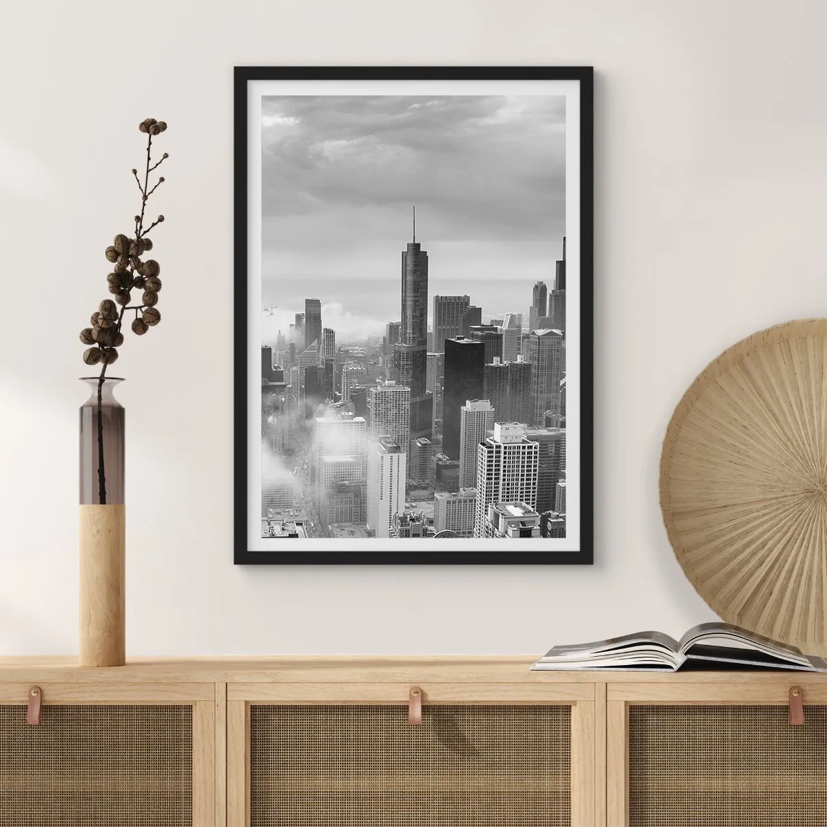 Poster in cornice nera - Paesaggio americano - 40x50 cm