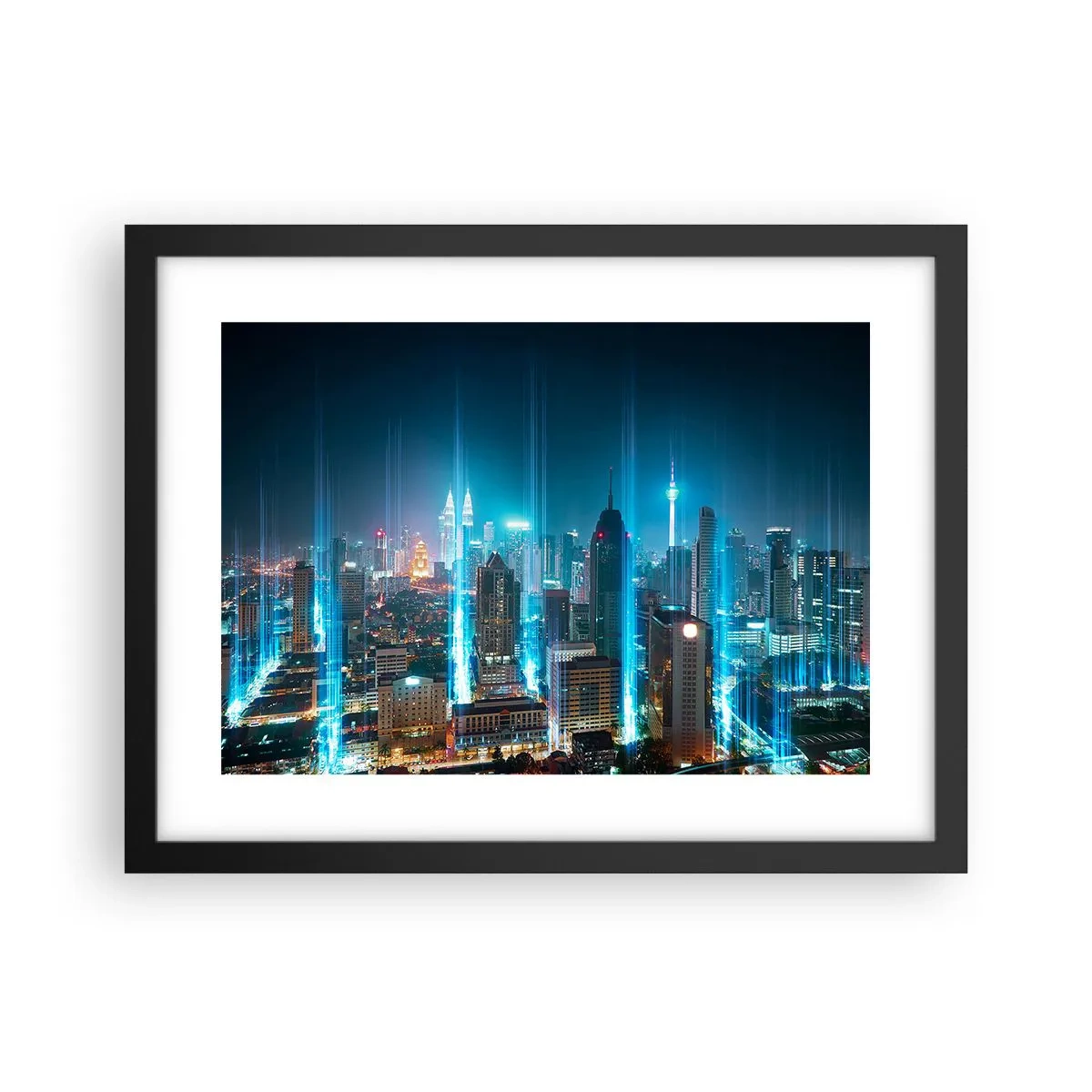 Poster in cornice nera - Da Berlino al cielo - 40x30 cm