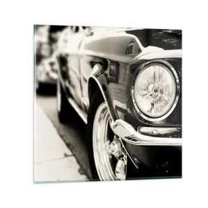 Quadro su vetro - Bellezza intramontabile - 60x60 cm