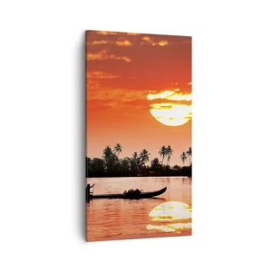 Quadro su tela - Stampe su Tela - La calma dei tropici al tramonto - 45x80 cm