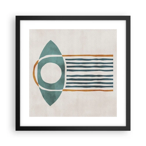 Poster in cornice nera - Segni e rituali - 40x40 cm