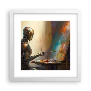 Poster in cornice bianca - L'arte del futuro - 30x30 cm