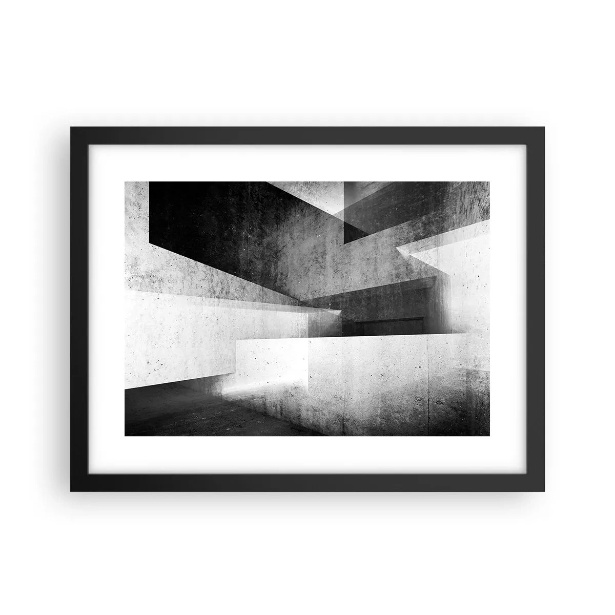 Poster in cornice nera - La struttura dello spazio - 40x30 cm