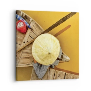 Quadro su tela - Stampe su Tela - Vita sul Fiume Giallo - 30x30 cm