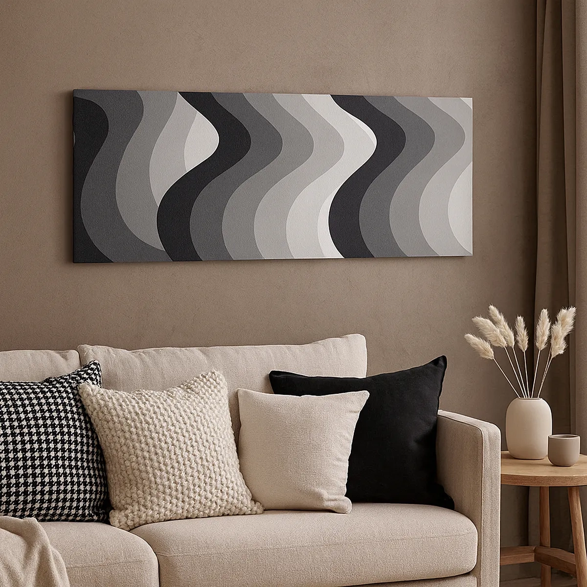 Quadro su tela - Stampe su Tela - Un'onda dopo l'altra - 30x30 cm