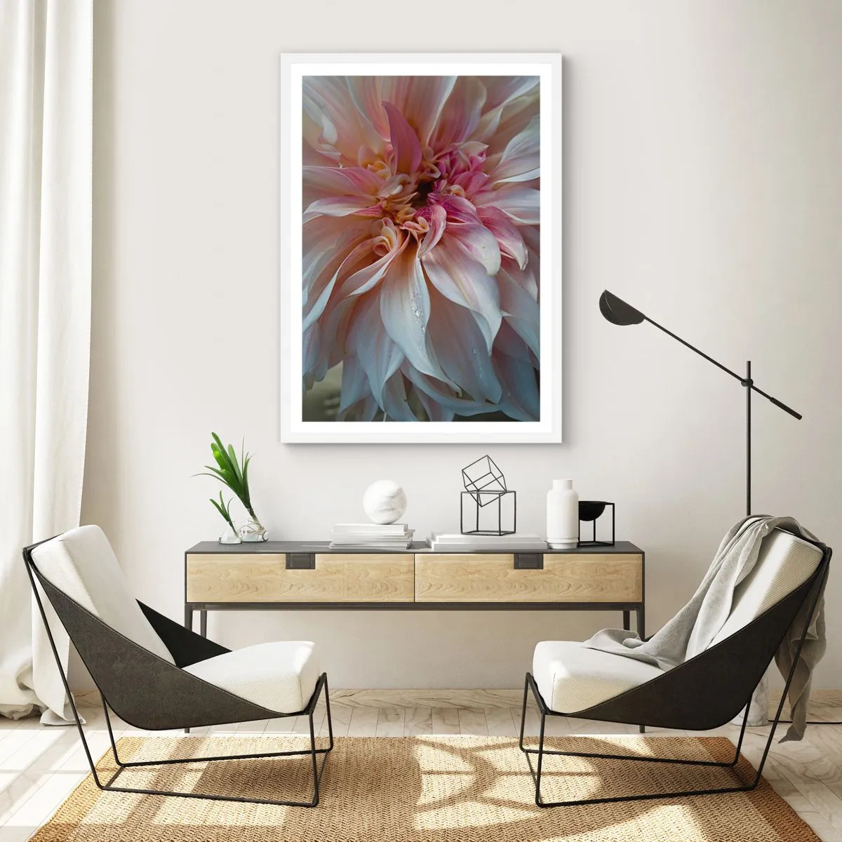 Poster in cornice bianca - Freschezza in fiore - 70x100 cm