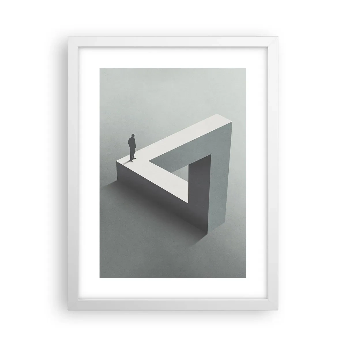 Poster in cornice bianca - Eppure è possibile - 30x40 cm