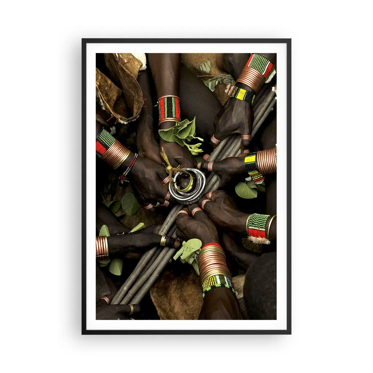 Poster in cornice nera - Siamo insieme - 70x100 cm