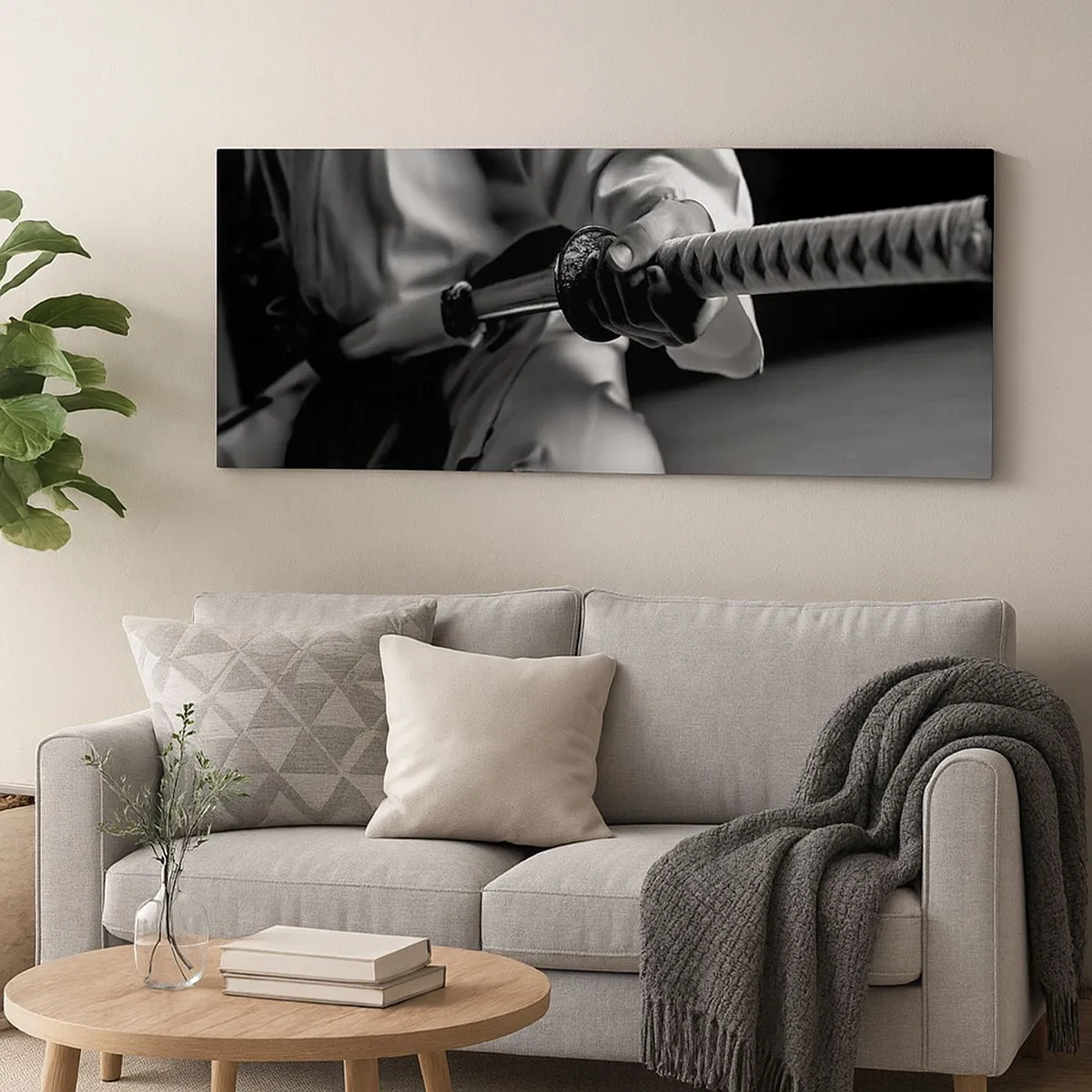 Quadro su tela - Stampe su Tela - L'anima del guerriero - 100x40 cm