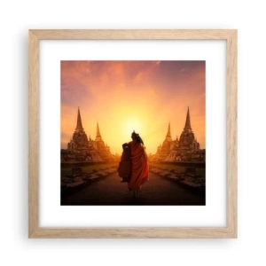 Poster in cornice rovere chiaro - In pace per l'eternità - 30x30 cm