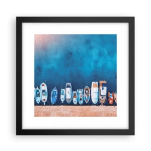 Poster in cornice nera - In una fila - 30x30 cm