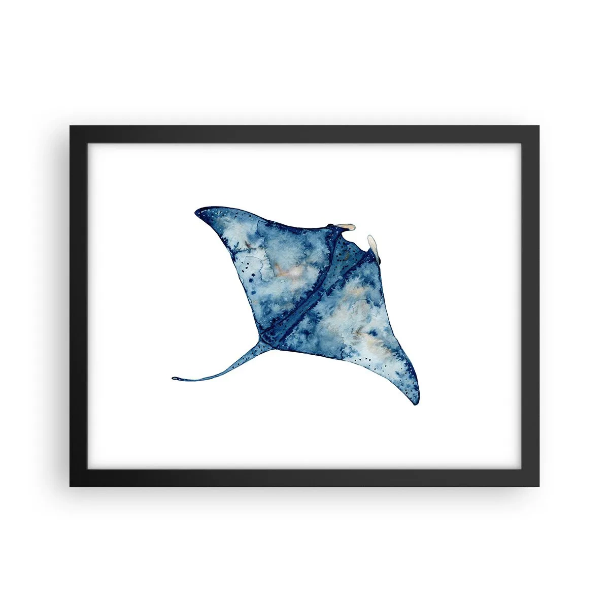 Poster in cornice nera - Vita nel blu - 40x30 cm