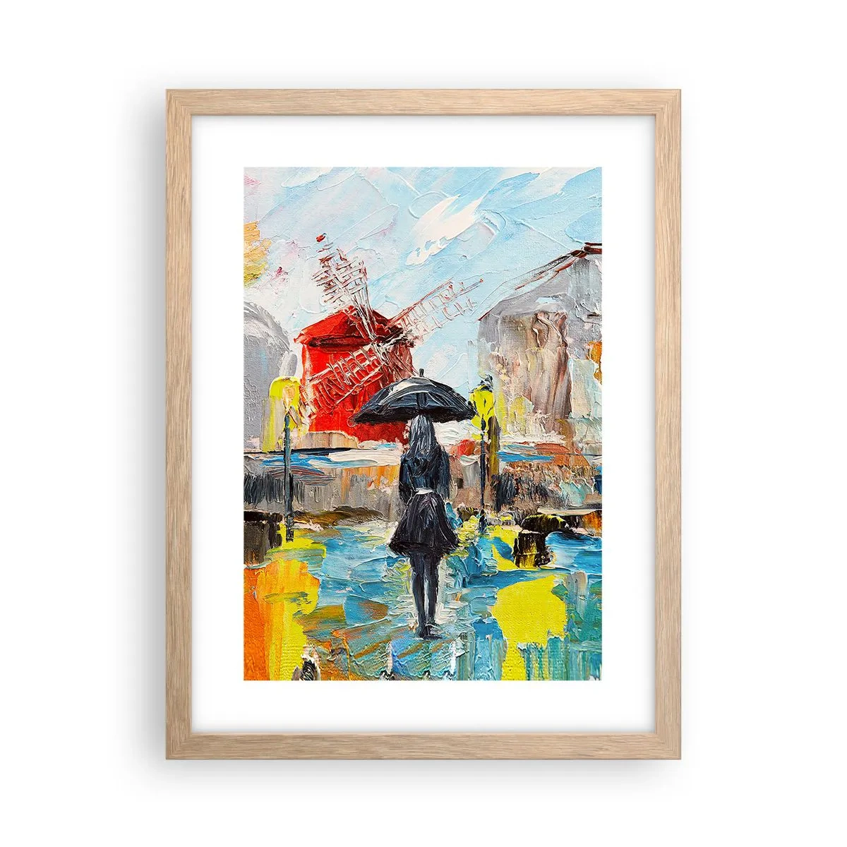 Poster in cornice rovere chiaro - Leggende di Parigi - 30x40 cm