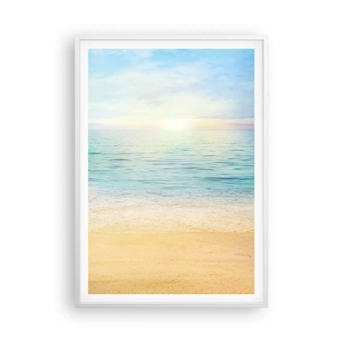 Poster in cornice bianca - Il grande blu - 70x100 cm