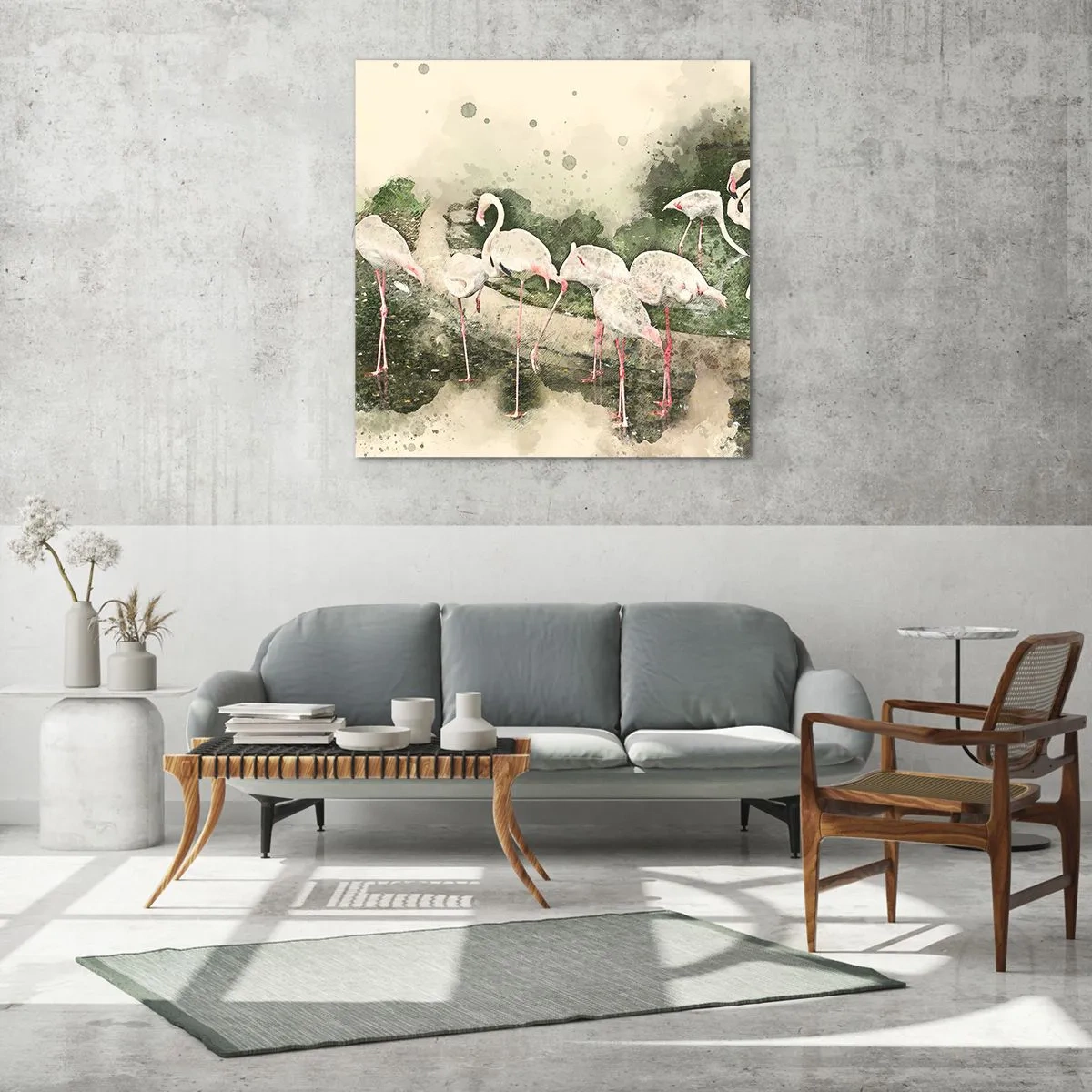 Quadro su vetro - Sogno esotico - 30x30 cm