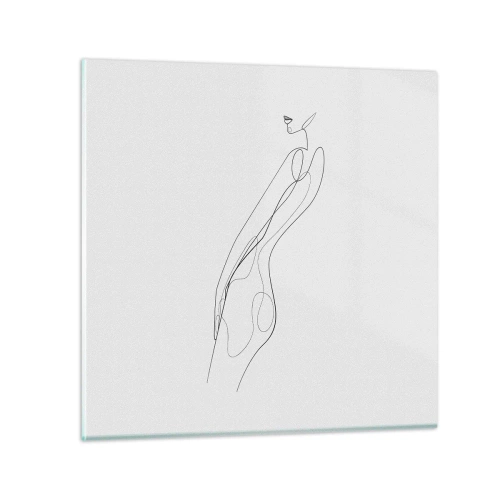 Quadro su vetro - Appena una promessa - 30x30 cm