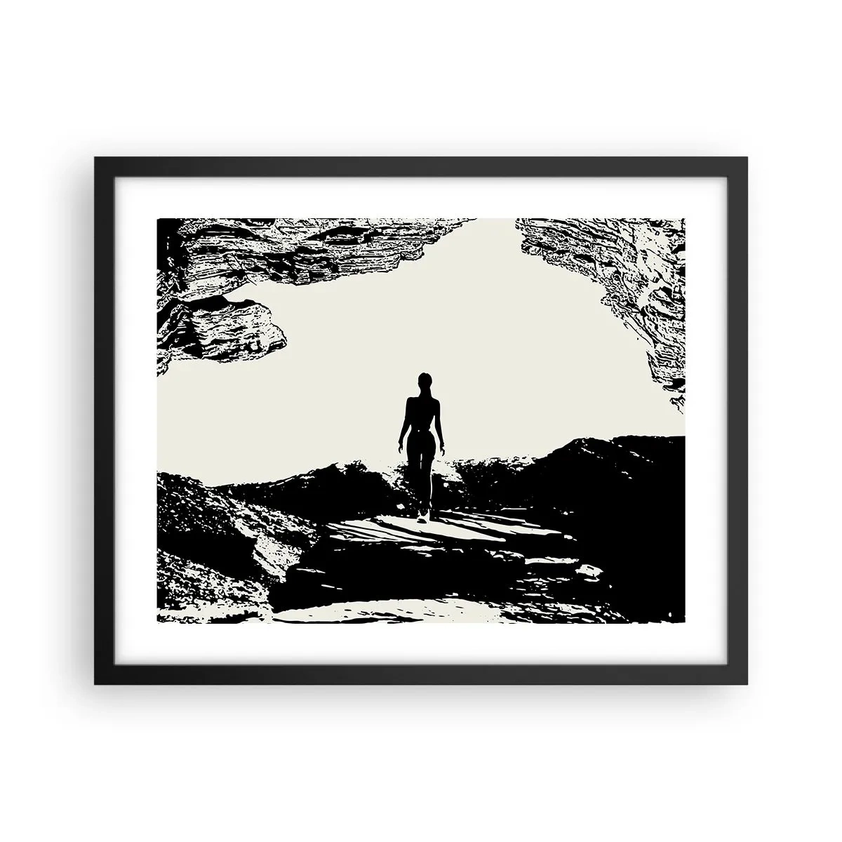 Poster in cornice nera - Un nuovo sguardo - 50x40 cm