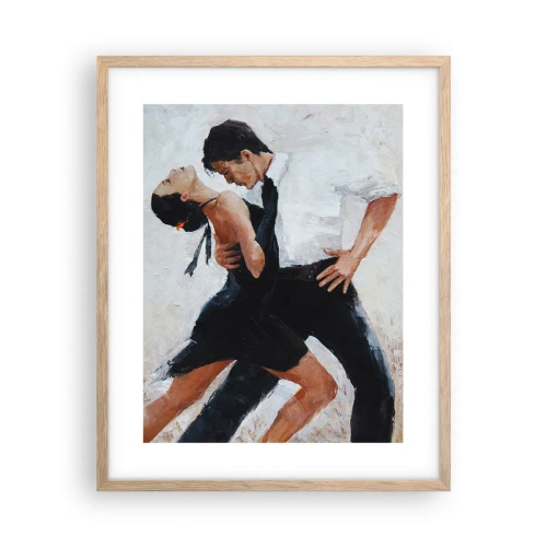 Poster in cornice rovere chiaro - Il tango dei miei sogni - 40x50 cm