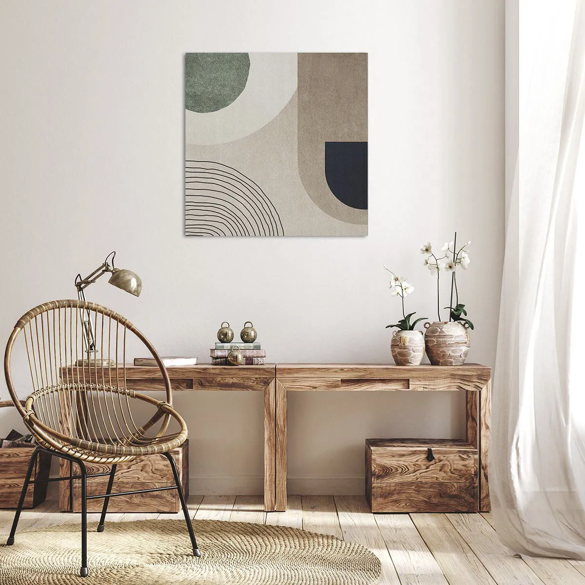Quadro su tela - Stampe su Tela - La mitezza dell'ovale - 30x30 cm