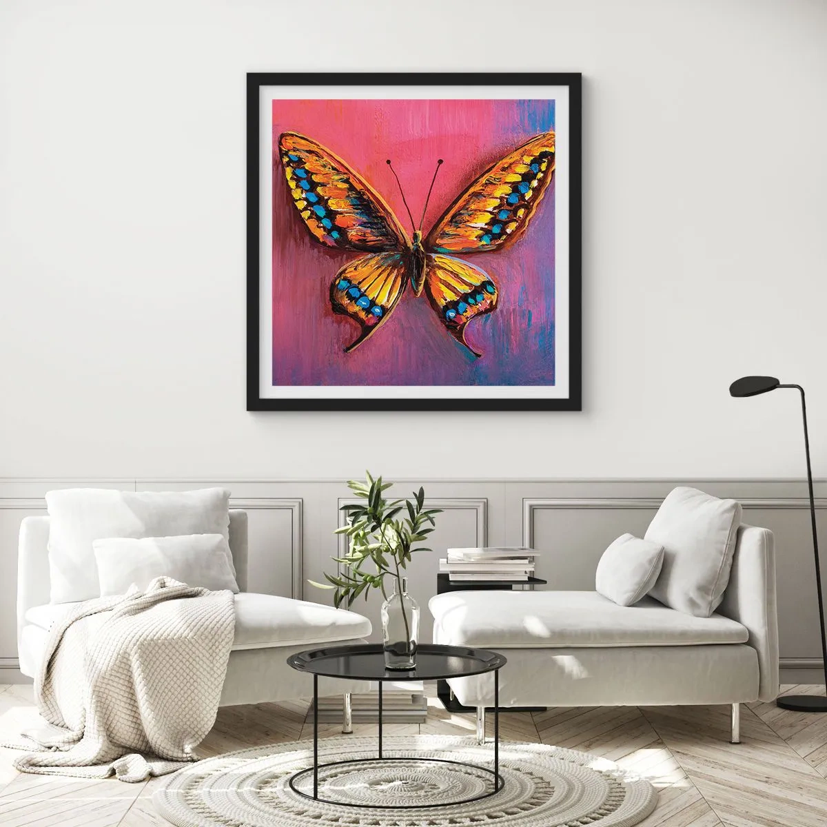 Poster in cornice nera - Gioielli della natura - 40x40 cm
