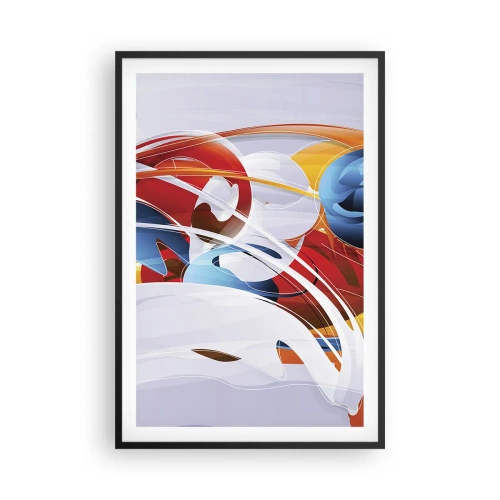 Poster in cornice nera - La danza degli elementi - 61x91 cm