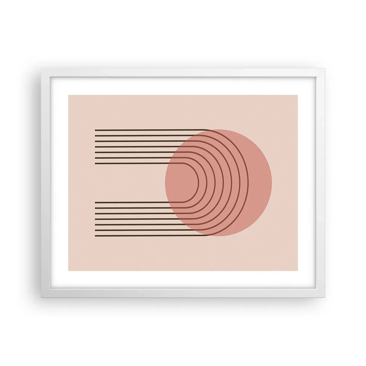 Poster in cornice bianca - Attrazione irresistibile - 50x40 cm