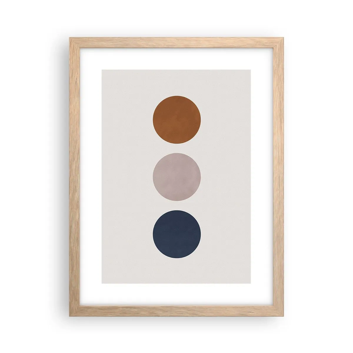 Poster in cornice rovere chiaro - Simbolo di perfezione - 30x40 cm