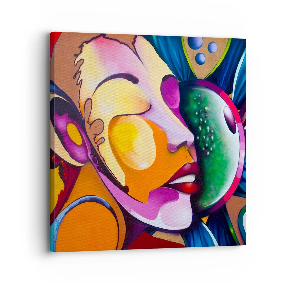 Quadro su tela - Stampe su Tela - Toccare con il colore - 30x30 cm
