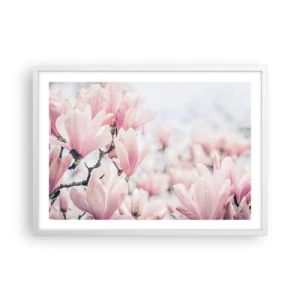 Poster in cornice bianca - Ideale di delicatezza - 70x50 cm