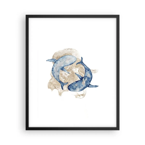 Poster in cornice nera - Amicizia o amore? - 40x50 cm