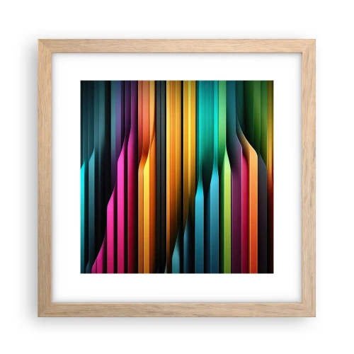 Poster in cornice rovere chiaro - Organi di luce - 30x30 cm