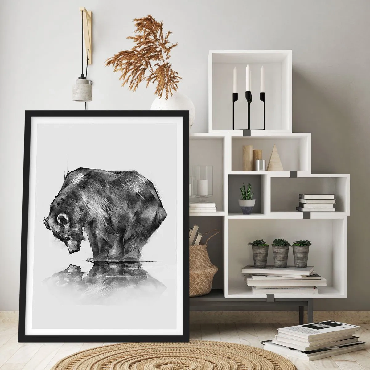 Poster in cornice nera - Fa piacere vedere chi ci è caro - 40x50 cm