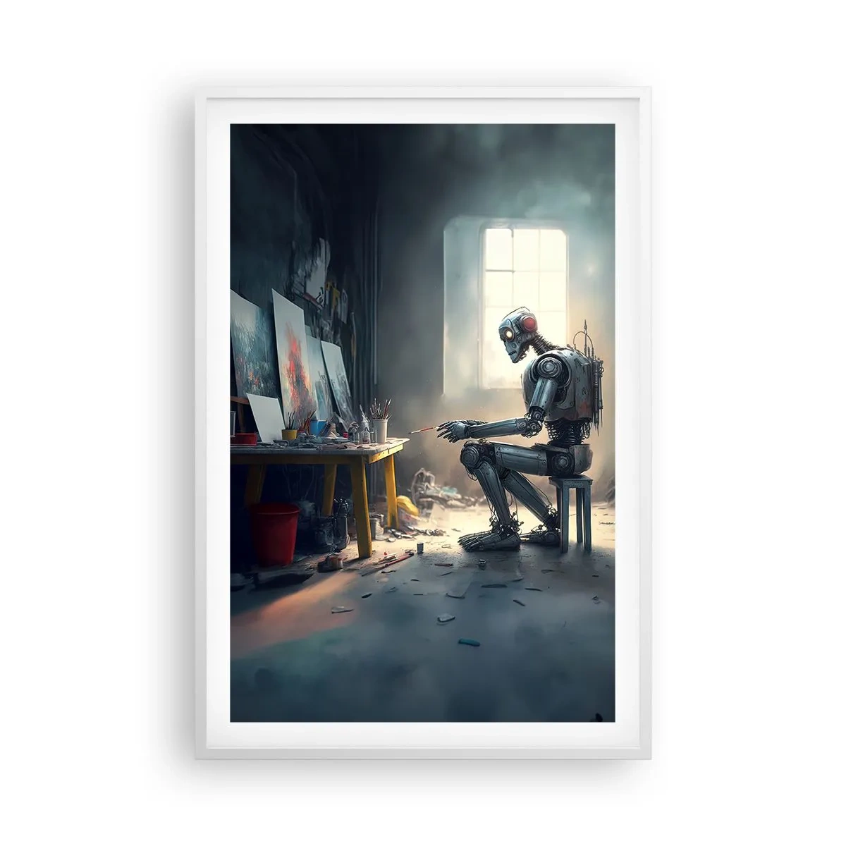 Poster in cornice bianca - Atto creativo - 61x91 cm