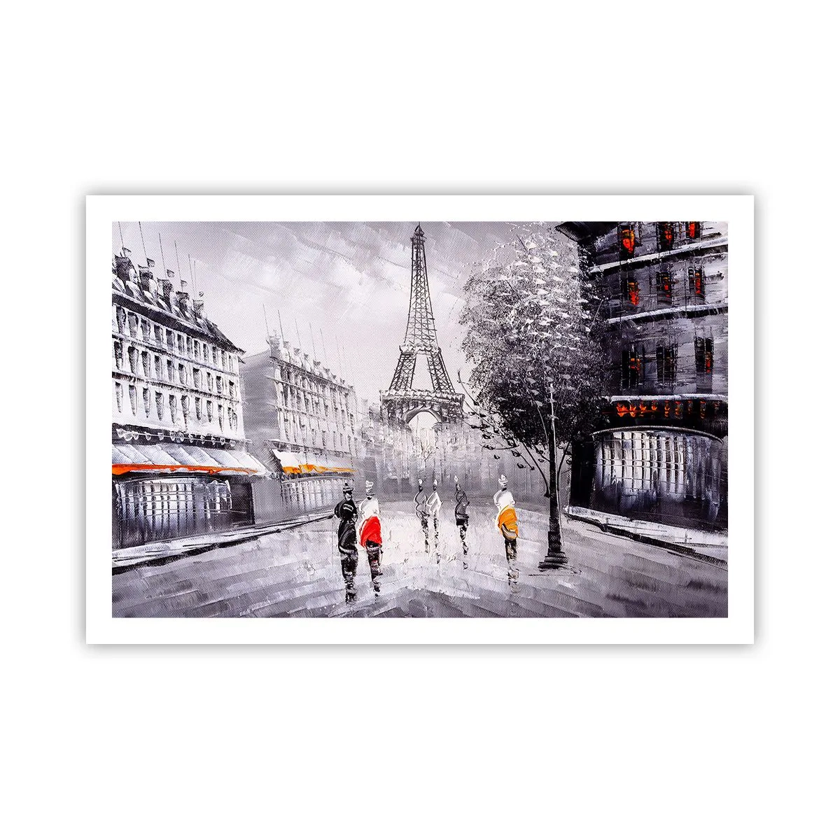 Poster - Passeggiata a Parigi - 91x61 cm