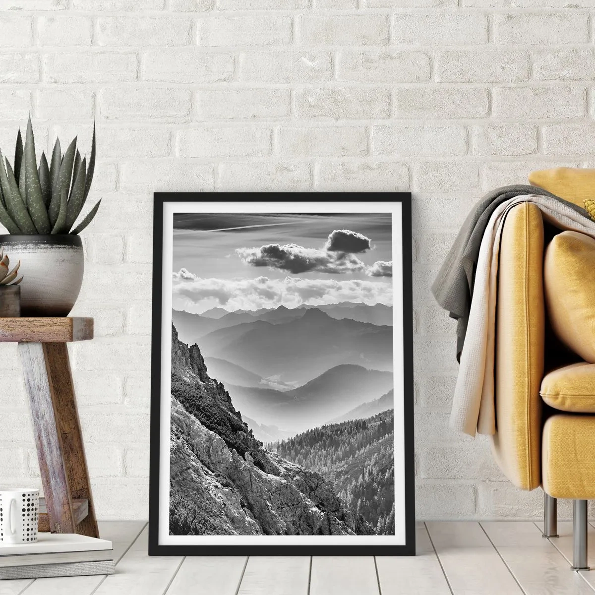 Poster in cornice nera - Fino all'orizzonte - 61x91 cm