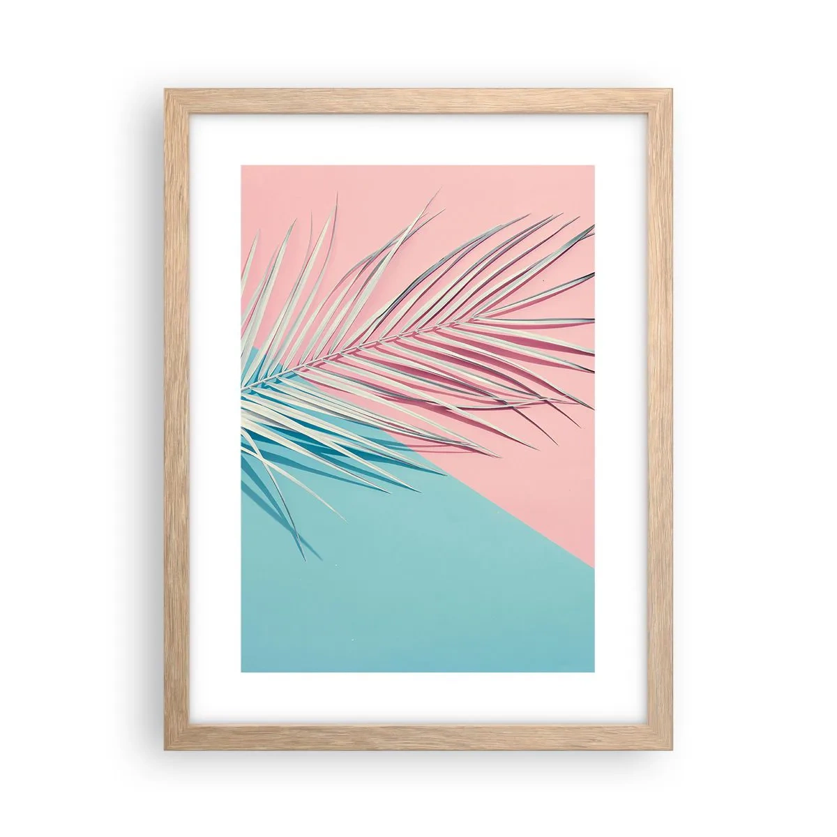 Poster in cornice rovere chiaro - Impressione tropicale - 30x40 cm