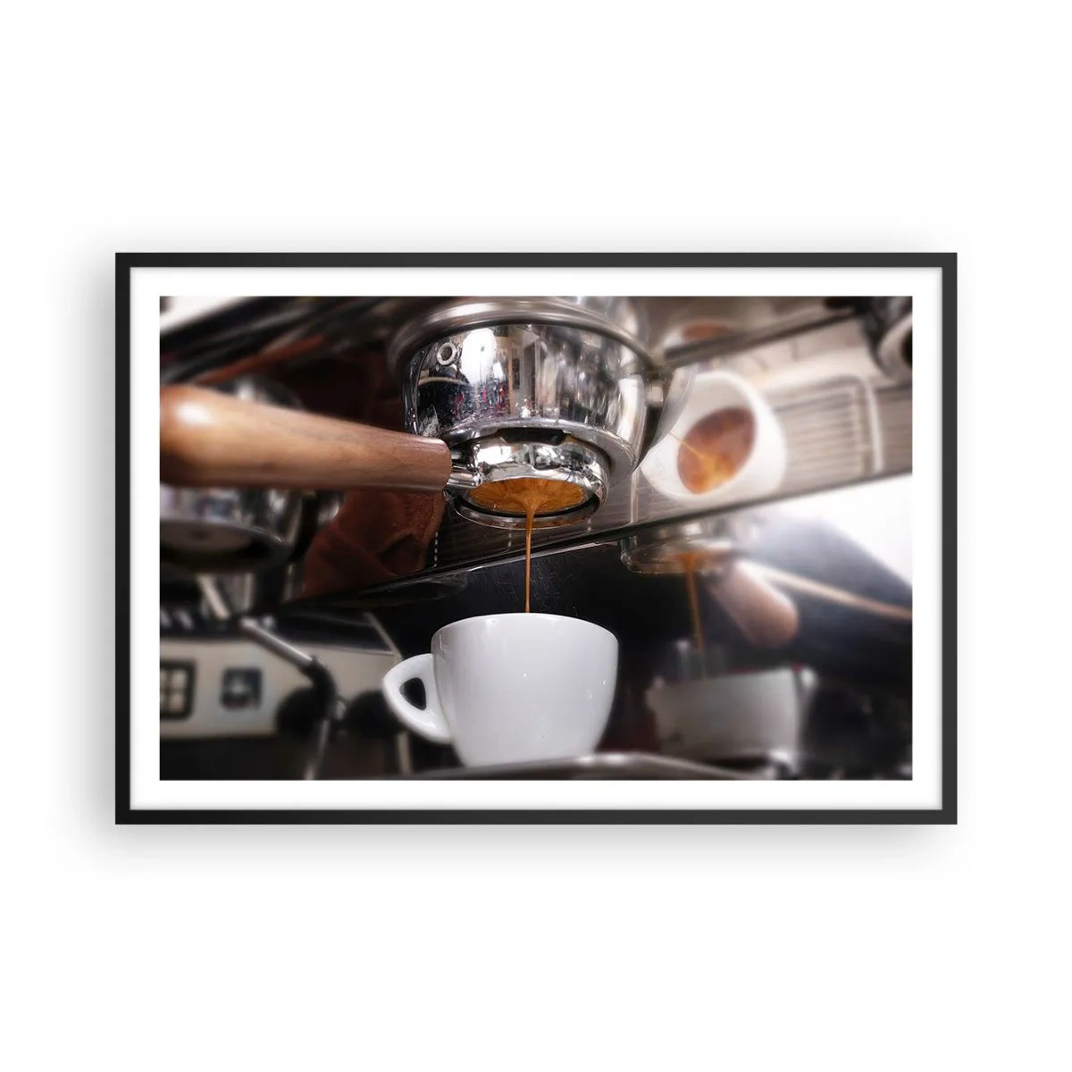 Poster in cornice nera - Il miglior momento della giornata - 91x61 cm