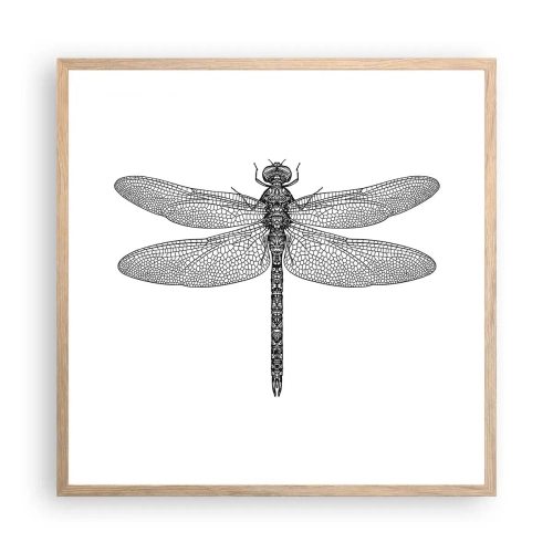 Poster in cornice rovere chiaro - La precisione della natura - 60x60 cm