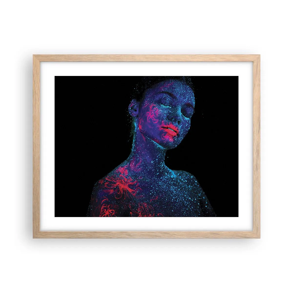 Poster in cornice rovere chiaro - Nella polvere di stelle - 50x40 cm