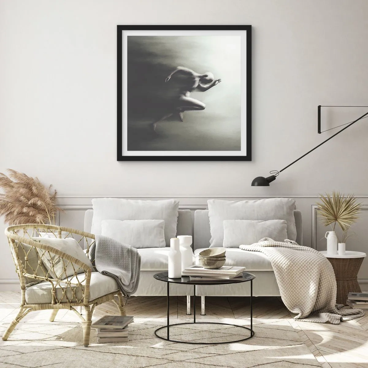 Poster in cornice nera - Inarrestabile - 60x60 cm