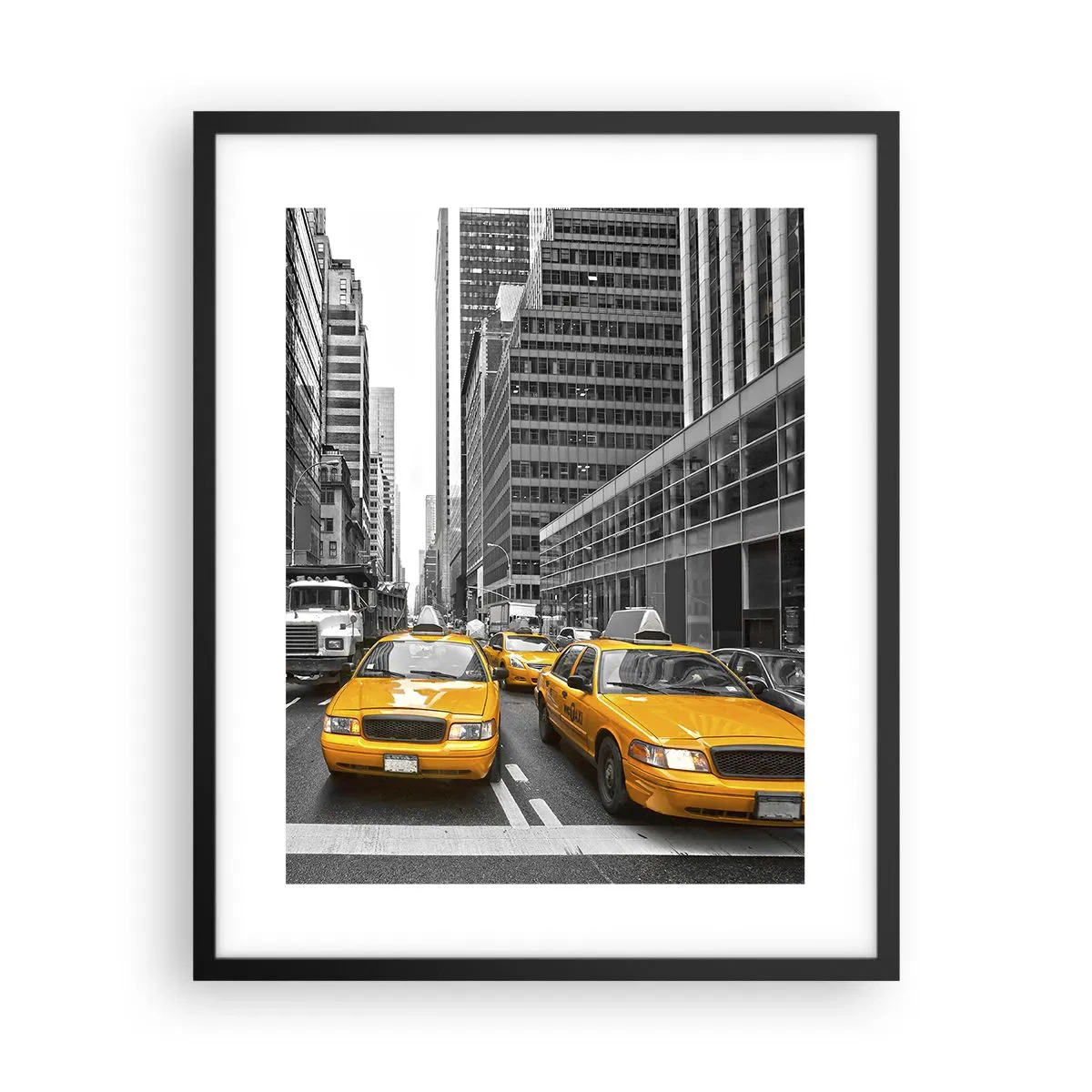 Poster in cornice nera - Siamo noi che coloriamo la città - 40x50 cm