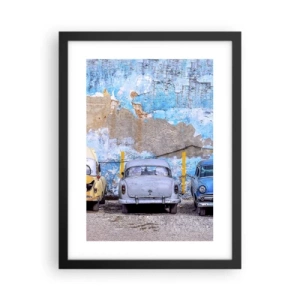 Poster in cornice nera - L'incontro dei veterani - 30x40 cm