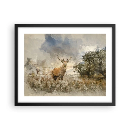 Poster in cornice nera - Dignità - forza - maestosità - 50x40 cm