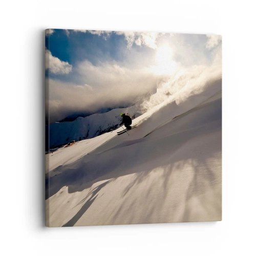 Quadro su tela - Stampe su Tela - Sfida dei monti accettata - 30x30 cm