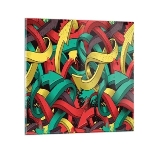 Quadro su vetro - Qual è la via giusta? - 60x60 cm