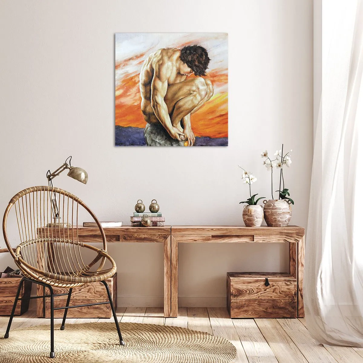 Quadro su tela - Stampe su Tela - Immerso in se stesso - 30x30 cm