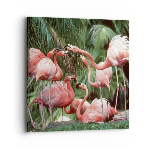 Quadro su tela - Stampe su Tela - Pettegolezzi pomeridiani - 40x40 cm