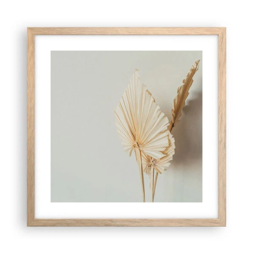 Poster in cornice rovere chiaro - Quando serve il sollievo - 40x40 cm
