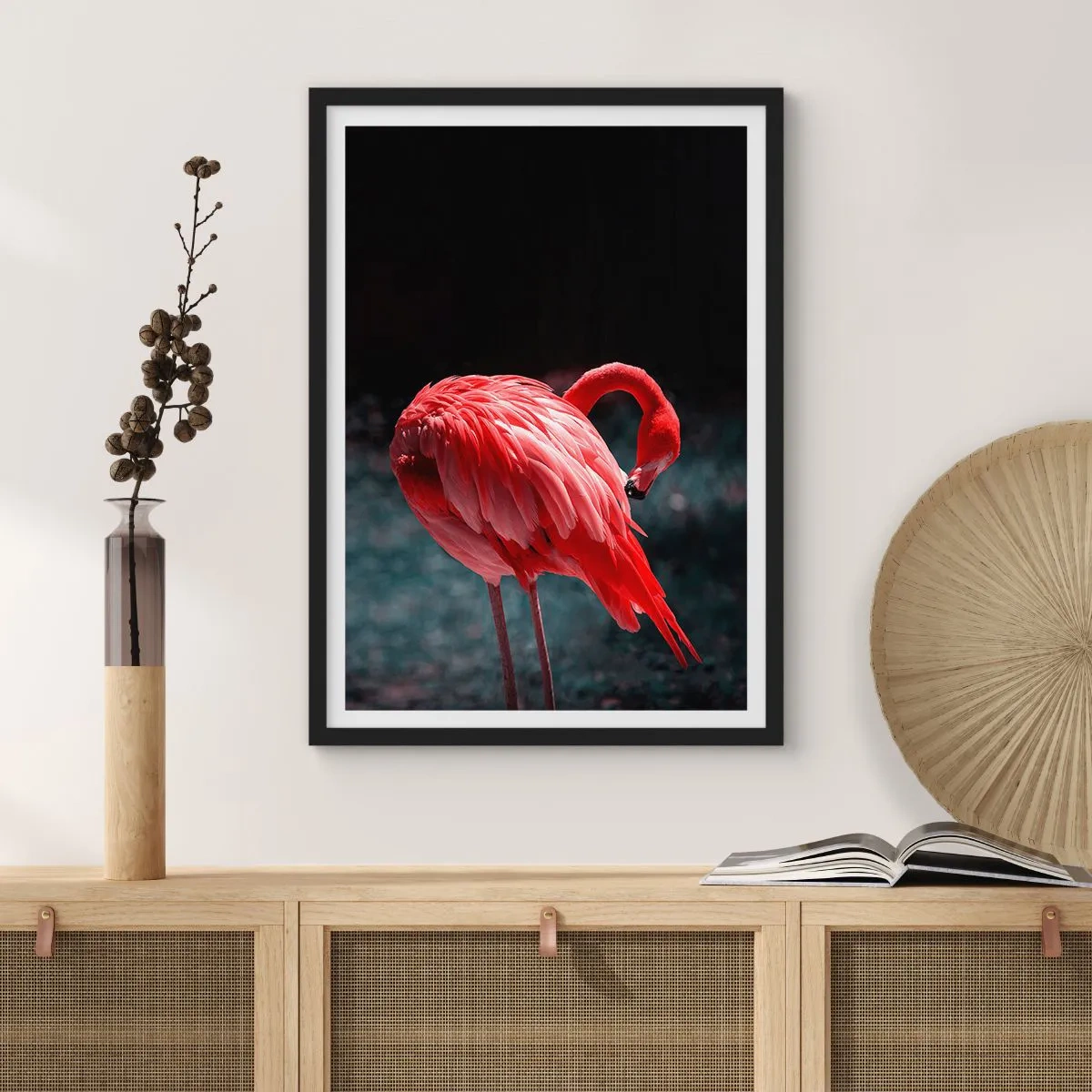 Poster in cornice nera - La poesia cremisi della natura - 70x100 cm